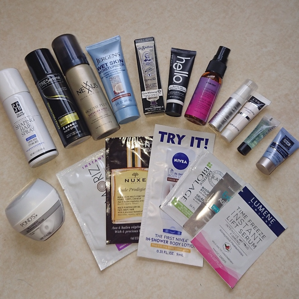 Lot of Travel/Trial Size Beauty